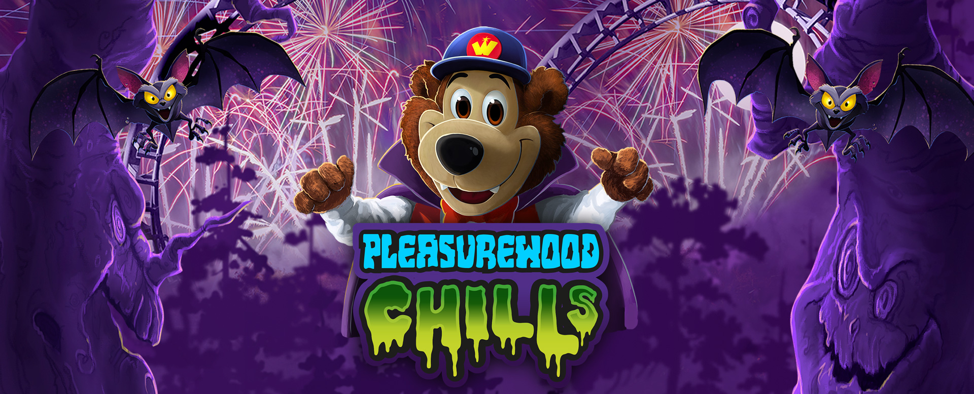 Pleasurewood Chills theme park halloween half term suffolk